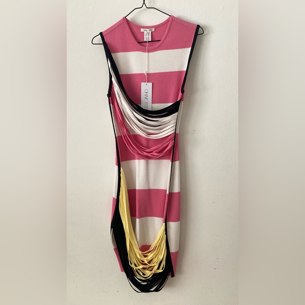 Ohne Titel Pink and White Striped Dress NWT XS